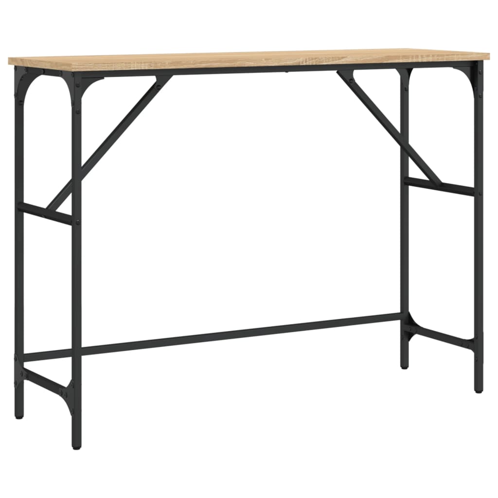 Mesa consola - mesa de entrada madera de ingeniería roble sonoma 100x32x75 cm
