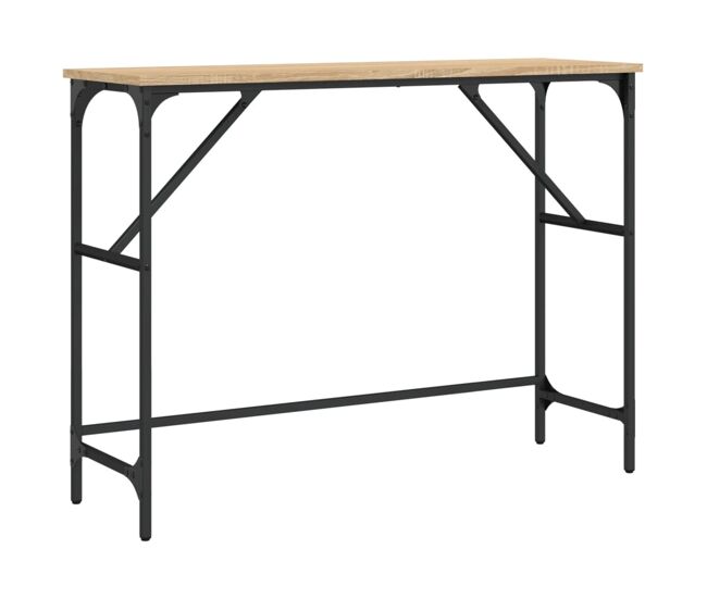 Mesa consola - mesa de entrada madera de ingeniería roble sonoma 100x32x75 cm