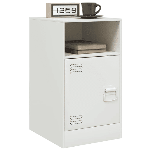 Mesa De Cabeceira - Mesinha De Cabeceira 34,5x39x62 cm aço branco