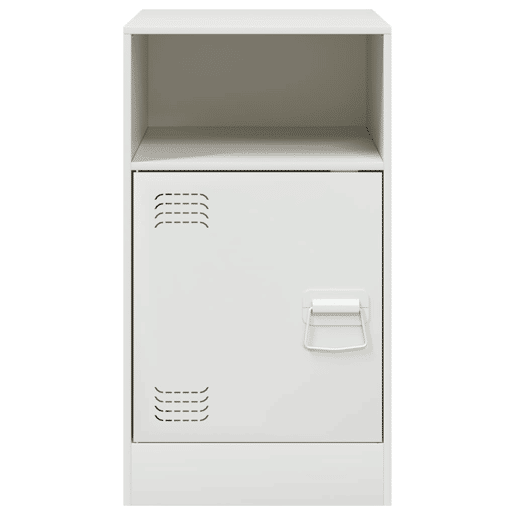 Mesa De Cabeceira - Mesinha De Cabeceira 34,5x39x62 cm aço branco