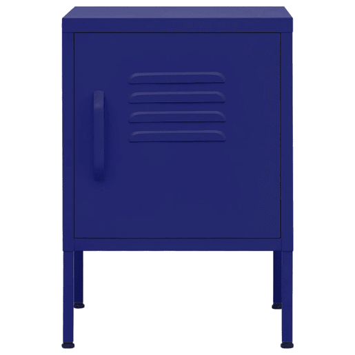 Mesa De Cabeceira - Mesinha De Cabeceira 35x35x51 cm aço azul-marinho