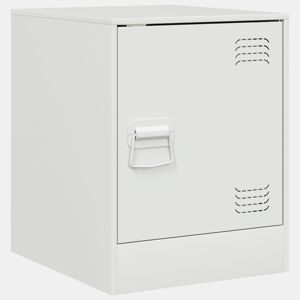 Mesa De Cabeceira - Mesinha De Cabeceira 34,5x39x44 cm aço branco