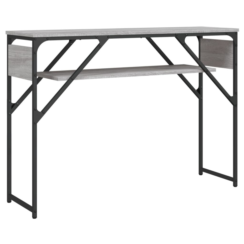 Mesa consola - mesa de entrada estante madera ingeniería sonoma gris 105x30x75 cm