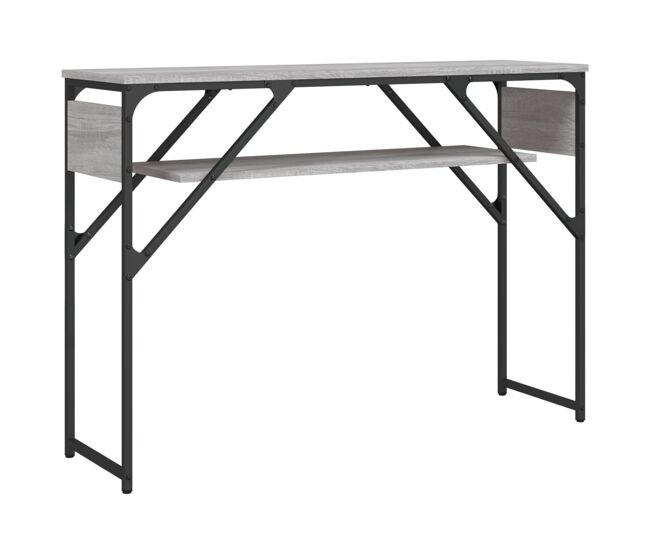 Mesa consola - mesa de entrada estante madera ingeniería sonoma gris 105x30x75 cm