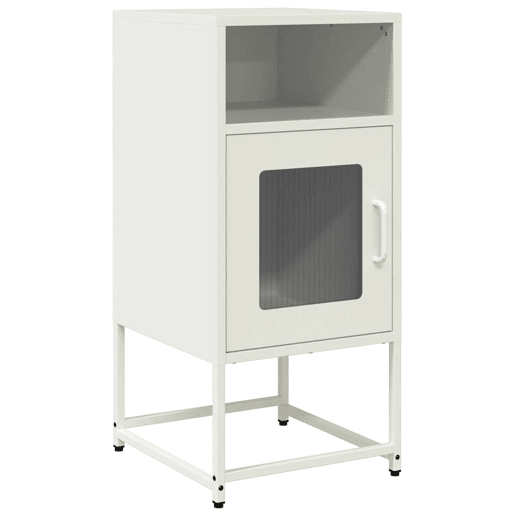 Mesa De Cabeceira - Mesinha De Cabeceira 36x39x78 cm aço laminado a frio branco