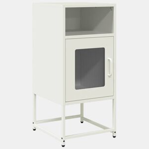 Mesa De Cabeceira - Mesinha De Cabeceira 36x39x78 cm aço laminado a frio branco