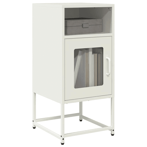 Mesa De Cabeceira - Mesinha De Cabeceira 36x39x78 cm aço laminado a frio branco