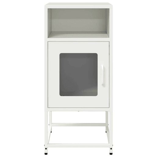 Mesa De Cabeceira - Mesinha De Cabeceira 36x39x78 cm aço laminado a frio branco