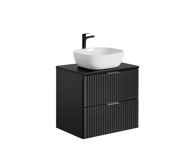 Mueble lavabo individual 60cm adriel negro