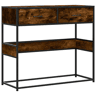 Mesa Consola - Mesa De Entrada 90x35x80 cm derivados de madeira carvalho fumado