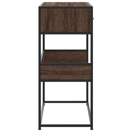 Mesa Consola - Mesa De Entrada 90x35x80 cm derivados madeira carvalho castanho