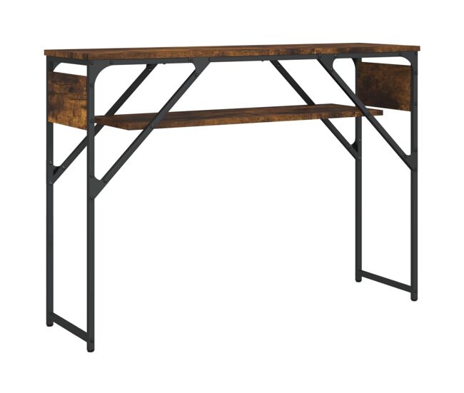 Mesa consola - mesa de entrada estante madera ingeniería roble humo 105x30x75 cm