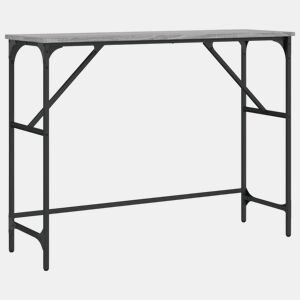 Mesa Consola - Mesa De Entrada 100x32x75 cm derivados de madeira cinzento sonoma