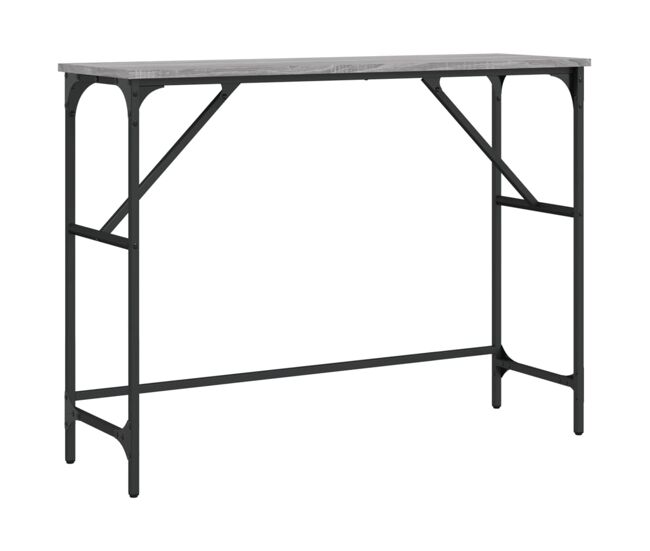 Mesa consola - mesa de entrada madera de ingeniería gris sonoma 100x32x75 cm