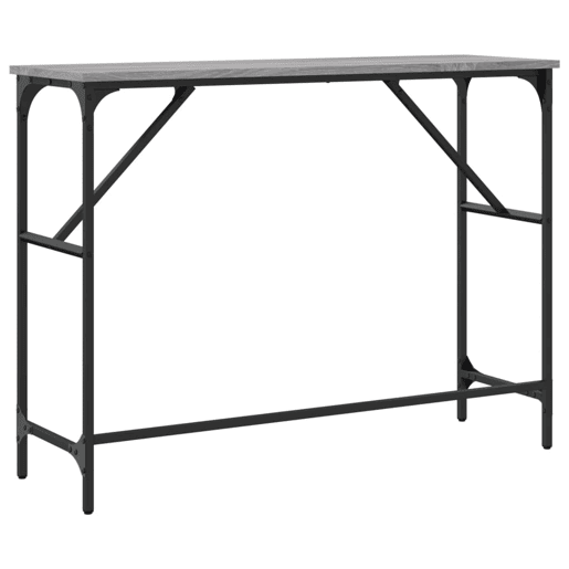 Mesa Consola - Mesa De Entrada 100x32x75 cm derivados de madeira cinzento sonoma
