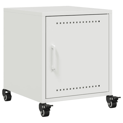 Mesa De Cabeceira - Mesinha De Cabeceira 36x39x43,5 cm aço branco