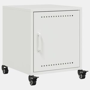 Mesa De Cabeceira - Mesinha De Cabeceira 36x39x43,5 cm aço branco