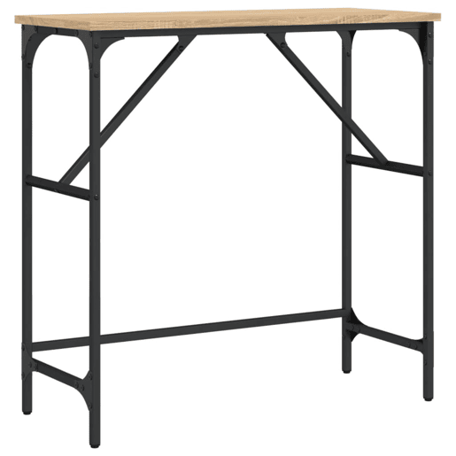 Mesa Consola - Mesa De Entrada 75x32x75 cm derivados de madeira carvalho sonoma