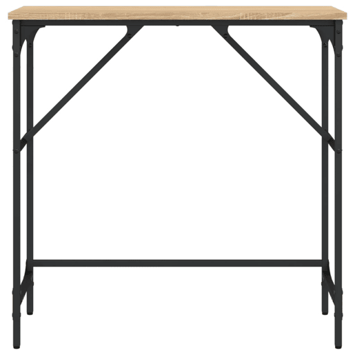 Mesa Consola - Mesa De Entrada 75x32x75 cm derivados de madeira carvalho sonoma