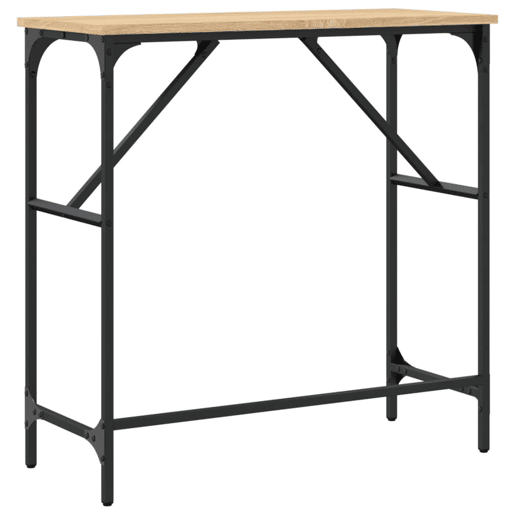 Mesa Consola - Mesa De Entrada 75x32x75 cm derivados de madeira carvalho sonoma