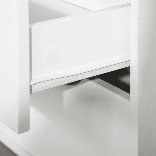 HOMCOM Cómoda com 5 Gavetas Cómoda de Quarto com Pés de Madeira Cómoda para Sala Escritório Estilo Nórdico 99x39x101 cm Branco e Carvalho
