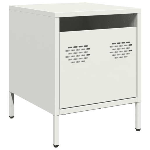 Mesa De Cabeceira - Mesinha De Cabeceira 35x39x43,5 cm aço branco