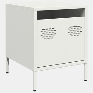 Mesa De Cabeceira - Mesinha De Cabeceira 35x39x43,5 cm aço branco