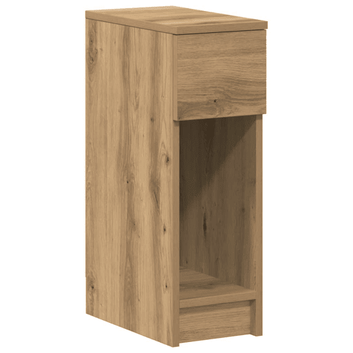 Lote de 2 Mesa De Cabeceira - Mesinha De Cabeceira c gaveta 20x36x60cm carvalho artisiano
