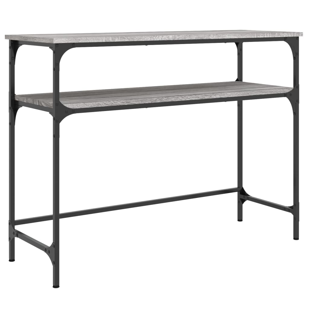 Mesa consola - mesa de entrada madera de ingeniería gris sonoma 100x35,5x75 cm