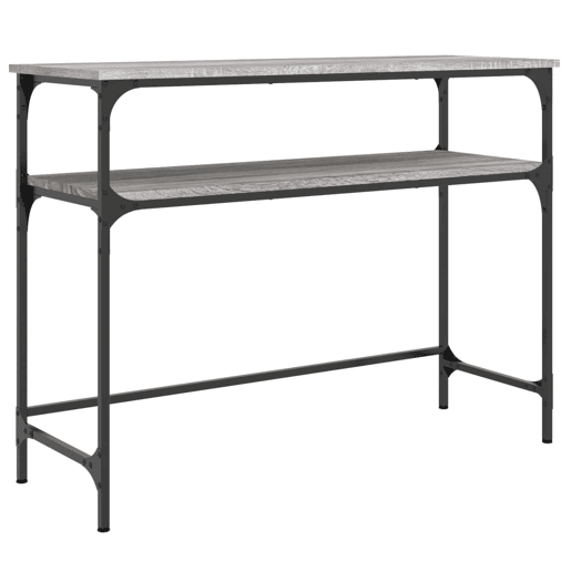 Mesa Consola - Mesa De Entrada 100x35,5x75cm derivados de madeira cinzento sonoma