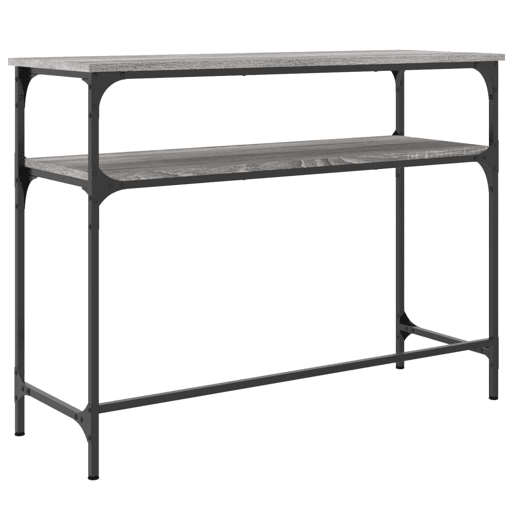 Mesa Consola - Mesa De Entrada 100x35,5x75cm derivados de madeira cinzento sonoma