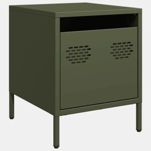 Mesa De Cabeceira - Mesinha De Cabeceira 35x39x43,5 cm aço verde azeitona
