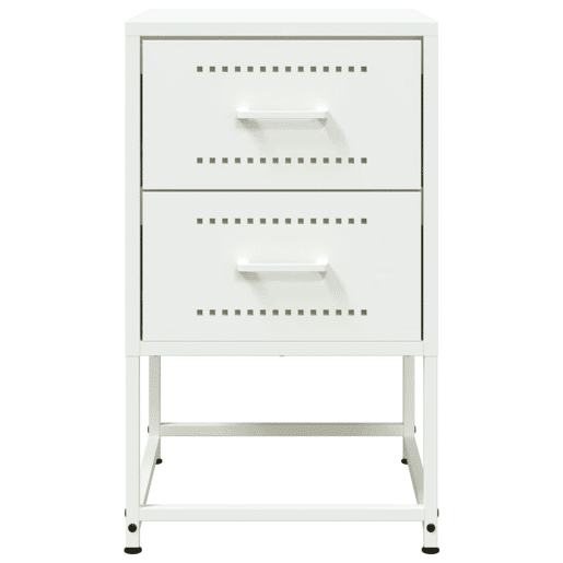 Mesa De Cabeceira - Mesinha De Cabeceira 36x39x60,5 cm aço branco