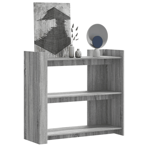 Mesa Consola - Mesa De Entrada 100x35x90 cm derivados de madeira cinzento sonoma