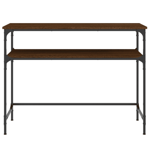 Mesa Consola - Mesa De Entrada 100x35,5x75 cm derivados madeira carvalho castanho