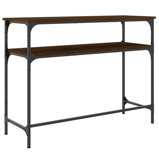 Mesa Consola - Mesa De Entrada 100x35,5x75 cm derivados madeira carvalho castanho