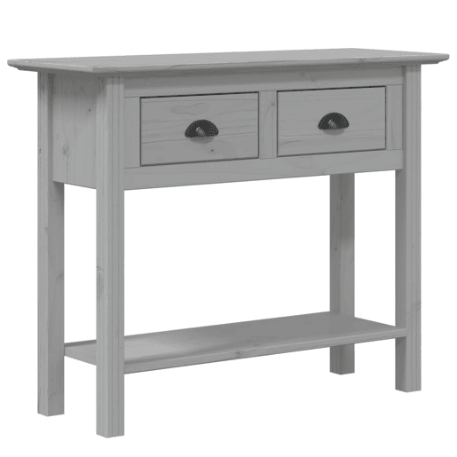 Mesa Consola - Mesa De Entrada 91x35x74 cm madeira de pinho maciça cinzento