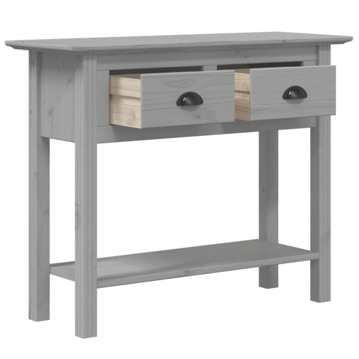 Mesa Consola - Mesa De Entrada 91x35x74 cm madeira de pinho maciça cinzento