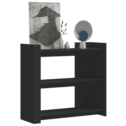 Mesa Consola - Mesa De Entrada 100x35x90 cm derivados de madeira preto