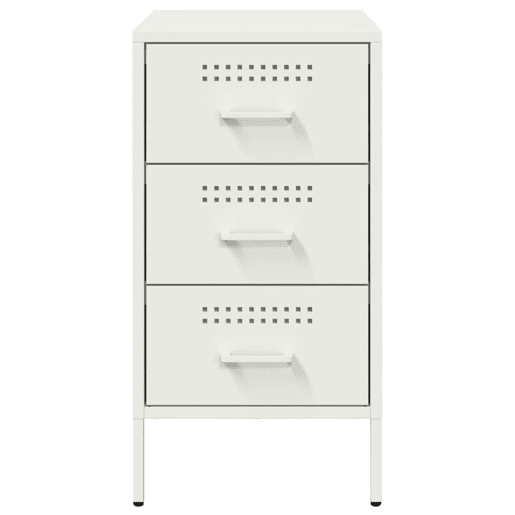 Mesa De Cabeceira - Mesinha De Cabeceira 36x39x68 cm aço branco