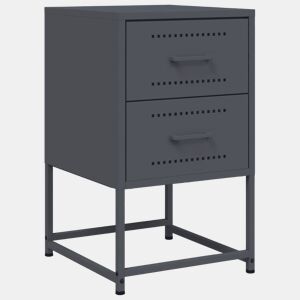 Mesa De Cabeceira - Mesinha De Cabeceira 36x39x60,5 cm aço antracite