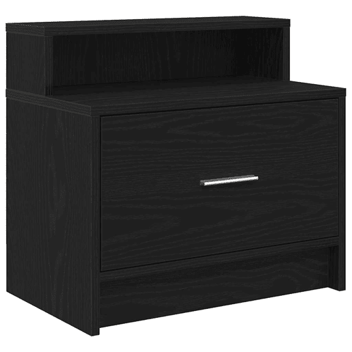 Mesa De Cabeceira - Mesinha De Cabeceira com gaveta 51x31x47 cm carvalho preto