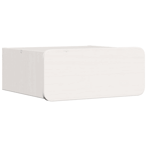 Lote de 2 Mesa De Cabeceira - Mesinha De Cabeceira com gaveta Branco 39 x 34 x 16.5 cm