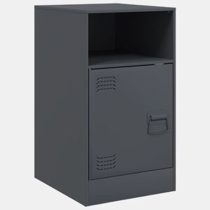 Mesa De Cabeceira - Mesinha De Cabeceira 34,5x39x62 cm aço antracite