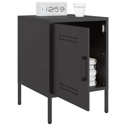 Mesa De Cabeceira - Mesinha De Cabeceira 36x39x50,5 cm aço preto