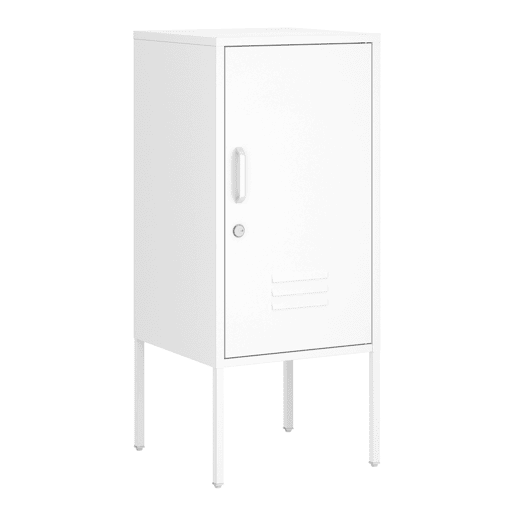 Mesa de cabeceira Hausjärvi 82x35x35 cm pega esquerda - Branco en.casa