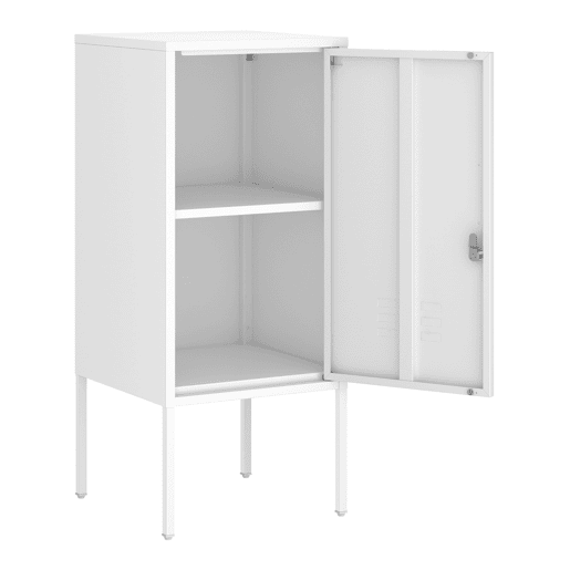 Mesa de cabeceira Hausjärvi 82x35x35 cm pega esquerda - Branco en.casa