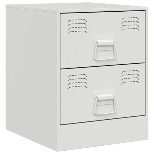Mesa De Cabeceira - Mesinha De Cabeceira 34,5x39x44 cm aço branco