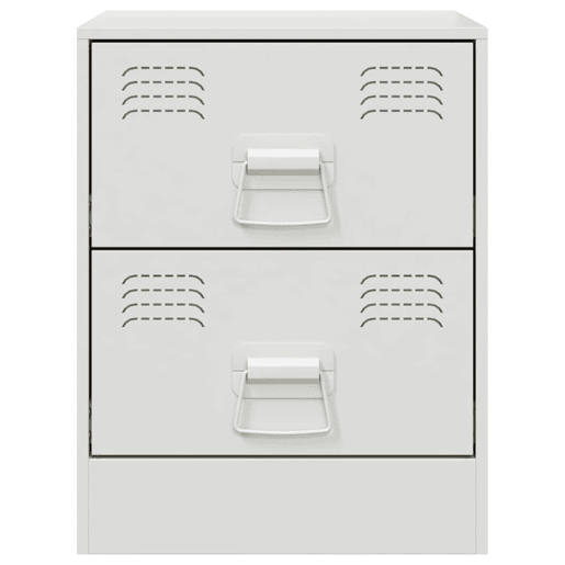 Mesa De Cabeceira - Mesinha De Cabeceira 34,5x39x44 cm aço branco