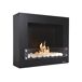 Chimenea de etanol mural en acero lacado Chimenea de etanol mural en acero lacado Negro